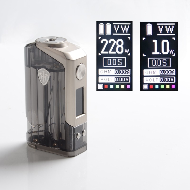Rincoe Jellybox 228w箱Modのキットはタンク18650電池4.8mlの潜水艦のオーム二倍になる