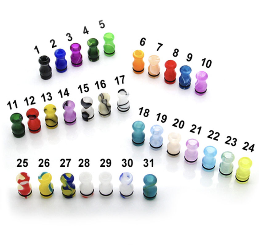 Lelote多彩なアークの滴りの先端/アクリルの510の滴りの先端1pcs/Boxes