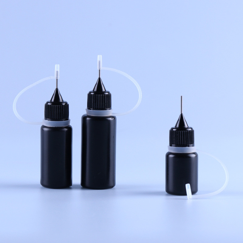 黒いPEの針の帽子の先端の空のEjuice アークジュースのびんの耐光性のシリコーン リング