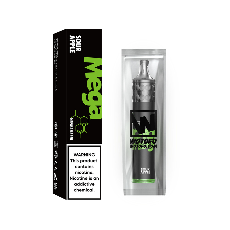 Wotofoのメガ使い捨て可能なポッドのアークsのキット1500のパフ980ma 5ml E液体1.6ohmワイヤー