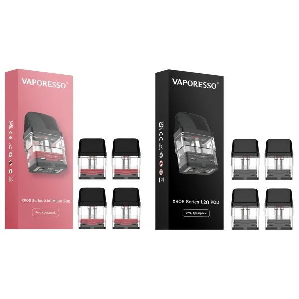 Vaporesso Xrosのカートリッジ ポッド2ml 4pcs標準的なTPDの版多用性があるXrosシリーズ ポッドのキット