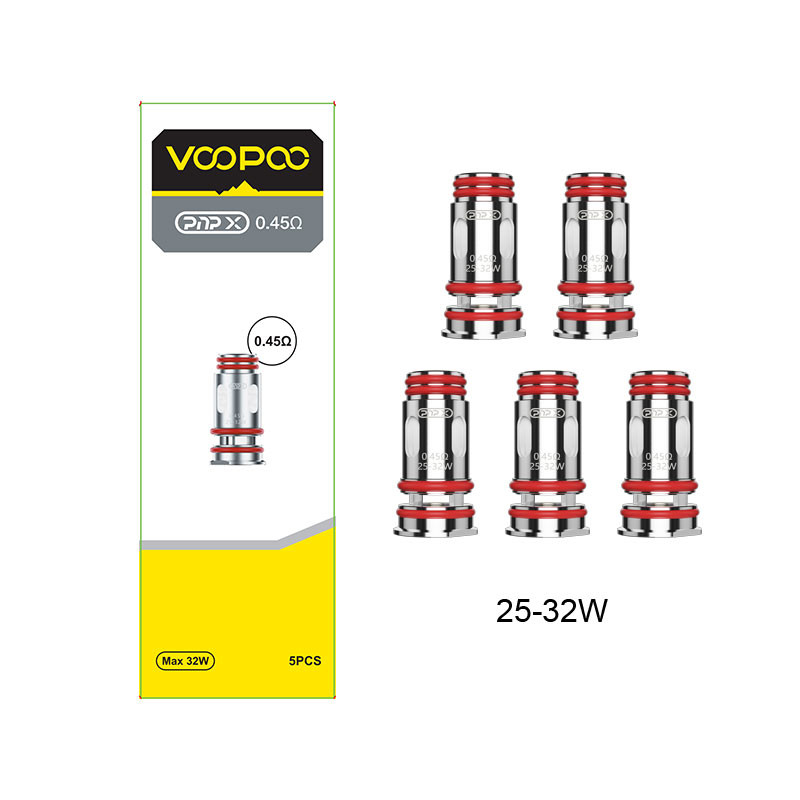 Voopoo PnP X 交換コイル 5pcs / Argus Pro 2 キット / ドラグ 5 キット / Uforce-X タンク / Doric 60 Pro のパッケージ